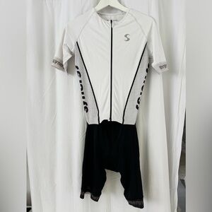White/Black Synergy Triathlon Suit